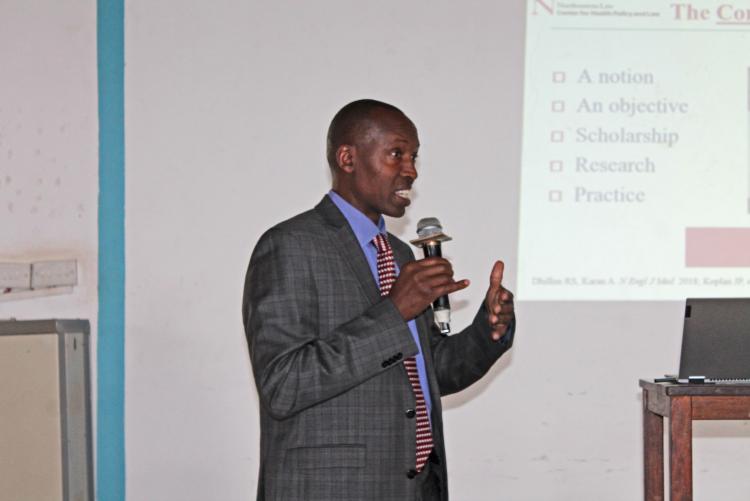 Prof. Wamai giving his presentation