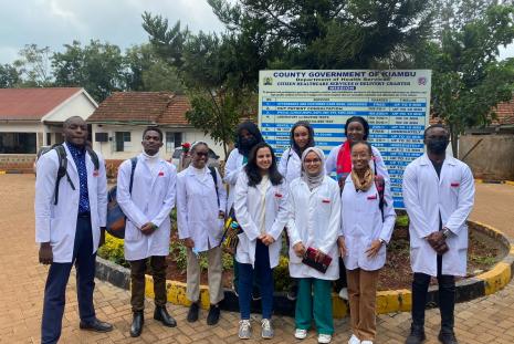 Level V Students at Wangige Health Center