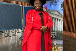 Dr Kellen J Karimi conferred with the degree of Doctor of Philosophy from the University of the Witwatersrand during the December 11, 2023 graduation